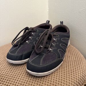 Rockport Women's Moreza Lightweight Walking Shoe Sneaker, Dark Navy- Size 9.5